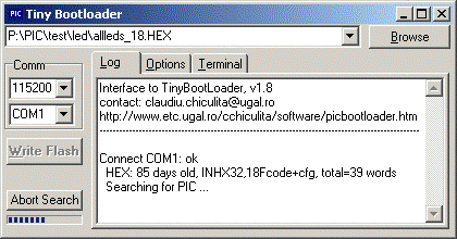 Microchip pic serial port programmer